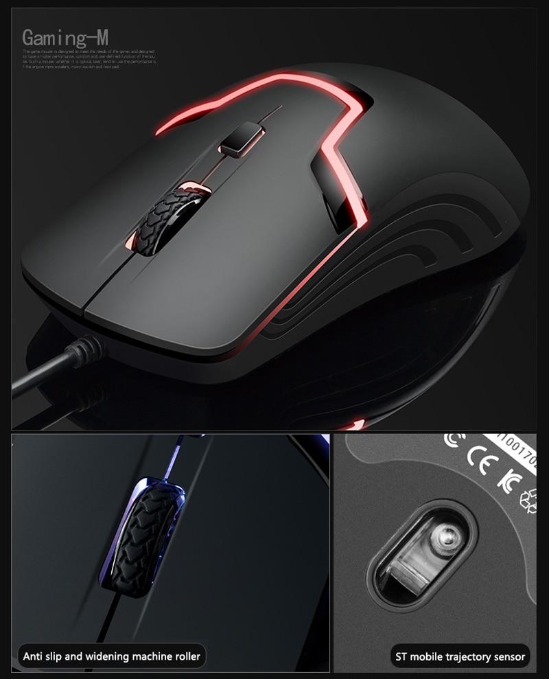  HP M100 Oyuncu Mouse 1600 DPI Kablolu Işıklı Gamıng Oyuncu Mouse 