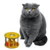 Ahşap Kafes Renkli Toplu Kedi Patisi Desenli Sesli Kedi Oyuncağı (2818)