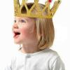 Altın Renk Çocuk ve Yetişkin Uyumlu Kraliçe Tacı Prenses Tacı 8X25 cm (2818)