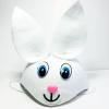 Beyaz Renk Kulaklı Tavşan Şapkası Hayvan Şapkası (2818)