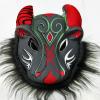 Bufalo Maskesi - Kırmızı Boynuzlu Bufalo Maskesi Yetişkin Çocuk Uyumlu Model 4 (2818)