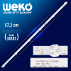 DLED32HF 2X6 0002 F62DLED32HF2X60002  6 LEDLİ  57.3 CM 3V