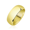 Findit 8 mm Düz Bombeli Gold Gümüş Alyans