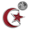 Findit Gümüş Ay Yıldız Rozet GMS-T8669