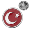 Findit Gümüş Ay Yıldız Rozet GMS-T8673