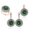 Findit Gümüş Elmas Model Bayan Set