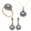 Findit Gümüş Elmas Model Bayan Set