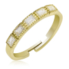Findit Gümüş Gold Ayarlanabilir Baget Kadın Yüzük GMS-T6864