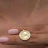 Findit Gümüş Gold Fil Motifli Şans Kadın Kolye