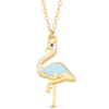 Findit Gümüş Gold Flamingo Kadın Kolye