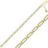 Findit Gümüş Gold Kare Taşlı Kadın Bileklik GMS-T6999