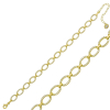 Findit Gümüş Gold Oval Taşlı Bayan Bileklik GMS-T5871