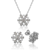 Findit Gümüş Kar Tanesi Bayan Set GMS-ST1160100