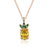 Findit ​Gümüş Rose Ananas Figür Meyve Kolye