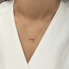 Findit Gümüş Rose Minimal Kelebek Bayan Kolye GMS-T5954