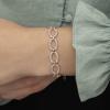 Findit Gümüş Rose Oval Taşlı Bayan Bileklik GMS-T5851