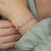 Findit Gümüş Rose Oval Taşlı Bayan Bileklik