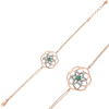 Findit Gümüş Rose Yaşam Çiçeği Bayan Bileklik GMS-BR0460324