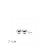 Findit Gümüş Top Küpe - 3 mm