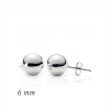 Findit Gümüş Top Küpe - 6 mm