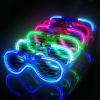 Glow Model 3 Farklı Fonksiyonlu Işıklı Panjur Parti Gözlüğü Karışık Renk 12 Adet (2818)