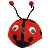 Gösteriler İçin Ponponlu Kırmızı Renk Uğur Böceği Hayvan Şapkası (2818)