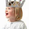 Gümüş Renk Çocuk ve Yetişkin Uyumlu Kraliçe Tacı Prenses Tacı 8X25 cm (2818)