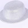 Gümüş Renk Yuvarlak Simli Plastik Parti Şapkası (2818)