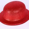 Kırmızı Renk Yuvarlak Simli Plastik Parti Şapkası (2818)