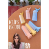 Klipsli Saç Bigudisi Isısız Doğal Bukle Gece Bigudisi 3 cm 6 lı Set