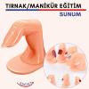 Manikür Eğitim ve Sunum Parmakları Protez Tırnak 10 ade