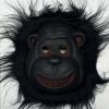 Orangutan Maskesi - Maymun Maskesi - Goril Maskesi Yetişkin Çocuk Uyumlu Siyah Renk Model 1 (2818)