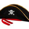 Yetişkin Boy Kadife Jack Sparrow Denizci Korsan Şapkası 50X20 CM (2818)